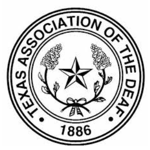 Logo for Texas Association of the Deaf
